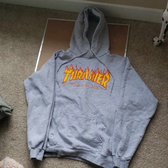 light grey thrasher hoodie